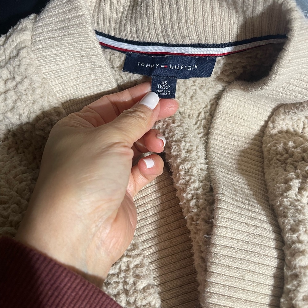 Tommy Hilfiger Beige Knit Cardigan
